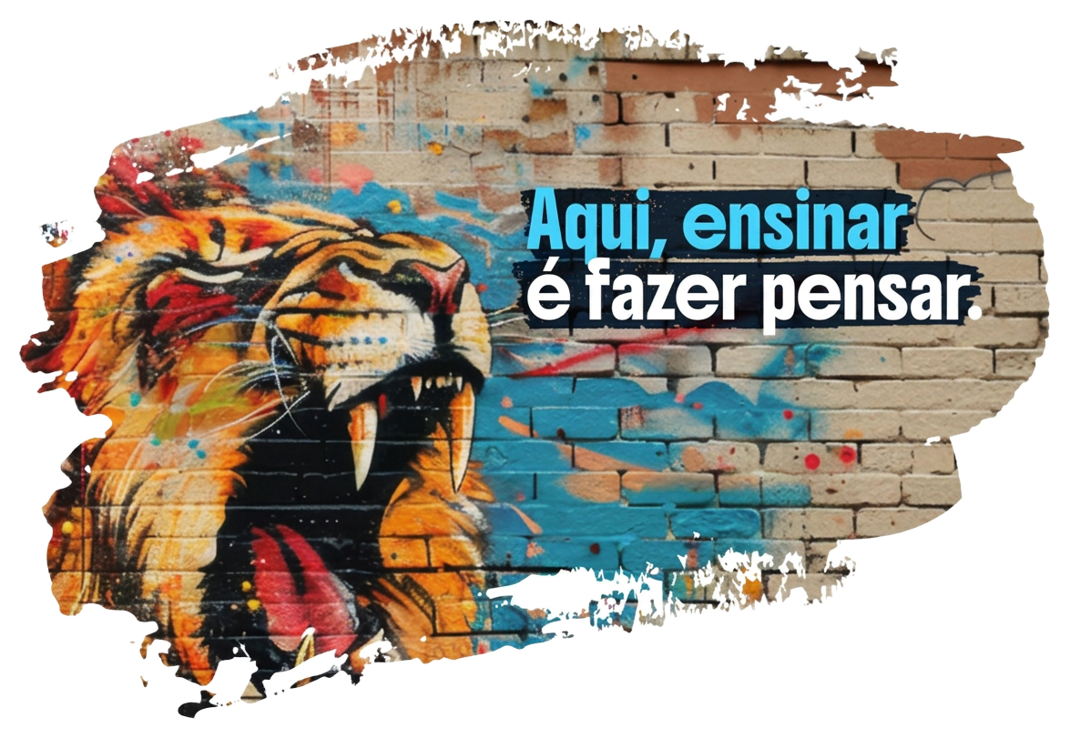 Aqui, ensinar é fazer pensar.